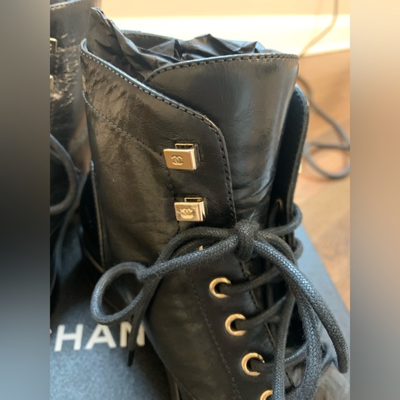 CHANEL Lace-Up Boots - Picture 7 of 9